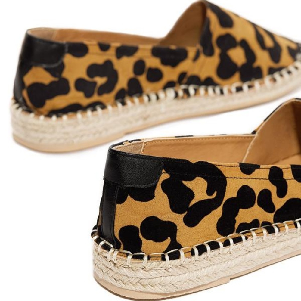 NEW Qupid Animal Print Espadrille Flats - Picture 6 of 8